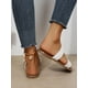thumbnail image 2 of Minimalist Outdoors Flat Slippers for Women, Braided Strap Artificial Leather Open Toe Slide Sandals, 2 of 5