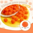 thumbnail image 3 of 300Pcs Christmas Pom Poms Balls,Mini Pompoms for Crafts,Small Pom Pom Balls Craft Bulk Glitter Fuzzy Pompom Puff Balls for DIY Arts,Crafts Projects,Home Decorations,Summer Holiday Party(Orange), 3 of 9