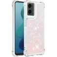 thumbnail image 3 of Compatible with Motorola Moto G 5G 2024 Case Liquid Glitter Cute Phone Case Shiny Floating Quicksand Shockproof Protective TPU Girly Women Case for Moto G 5G 2024 Star Pink YB, 3 of 14