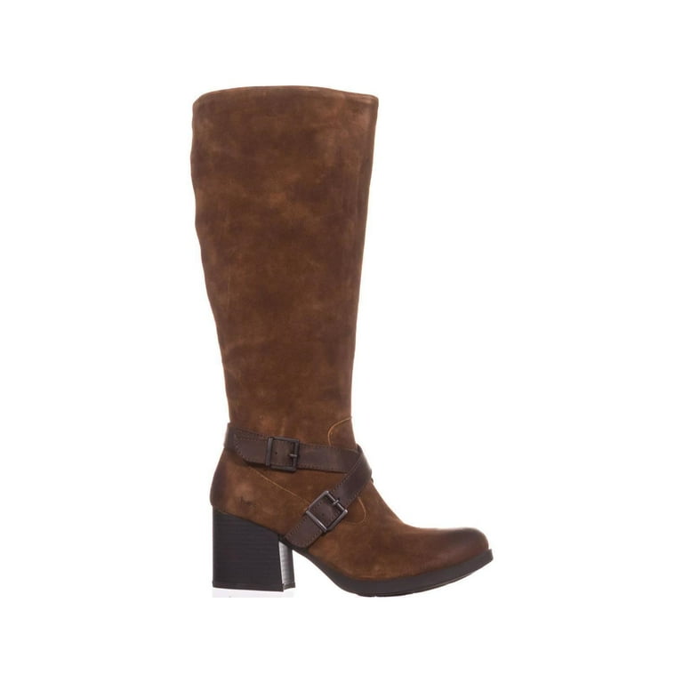 Womens B.O.C Born Dakota Casual Knee High Boots Dark Brown Suede Walmart