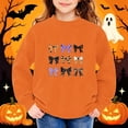 thumbnail image 5 of Taqqpue Kids Hoodies Halloween Graphic Print Long Sleeve Crew Neck Pullover Fleece Sweatshirt Fall Winter Cozy Tops for Boys Girls Size 1-12, 5 of 6