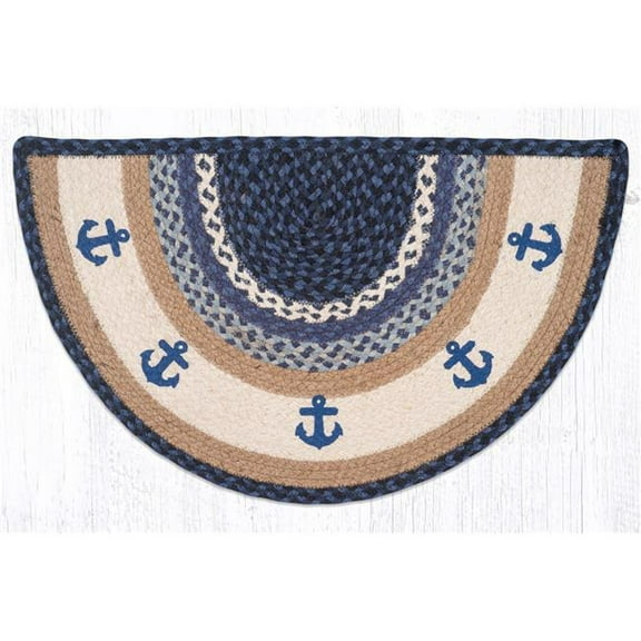 Capitol Importing 32-443A 18 x 29 in. SCP-443 Anchor Printed Slice Area Rug