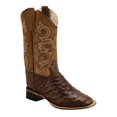 thumbnail image 2 of Old West Children's Faux Ostrich Print Boots, 2 of 2