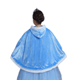 thumbnail image 3 of Cape à Capuche en Velours pour Filles Princesse Elsa/belle/aurore/sofia, 3 of 7