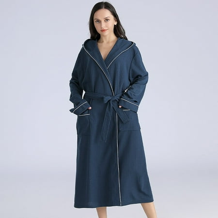 

Aueoe Womens Robes Long Lounge Sets For Women Women s Winter Warm Nightgown Couple Bathrobe Men And Women Autumn And Winter Nightgown Clearance