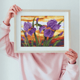 thumbnail image 4 of Diamond Dotz Iris Sunset Flowers Diamond Painting Kits for Adults - Diamond Art Kits a Relaxing Creative Craft Kit with Dotz Gems 14.6"x20.5", 4 of 6