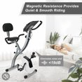 thumbnail image 4 of Wonder Maxi Folding Upright Exercise Bike Stationary Cycling Bike up to 441 lbs for ​Home Gym (Black), 4 of 7