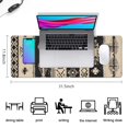 thumbnail image 5 of Long Mouse Pads for Desk,Black Geometric Triangle Diamond Pattern Desk Mats on Top Of Desks, Desk Mouse Pad Extra Large with 3mm Non-Slip Base and Stitched Edge for Gaming,Office,Work,Home 31.5"x11.8", 5 of 6