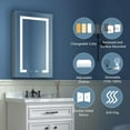 Lighted Bathroom Medicie Cabiet with Mirror, 20 x 32 Ich, Recessed or