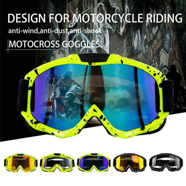 zorro moral flota Gafas Motocross Goggles Dirt Bike Motorcycle Goggles Ski Sport Moto Glasses  100 ATV For Motocross Glasses - Walmart.com