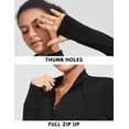 thumbnail image 4 of Pinspark Women's Athletic Jackets Lightweight Running Workout Jacket Full Zip Track Tops Sportswear with Thumb Holes, 4 of 6