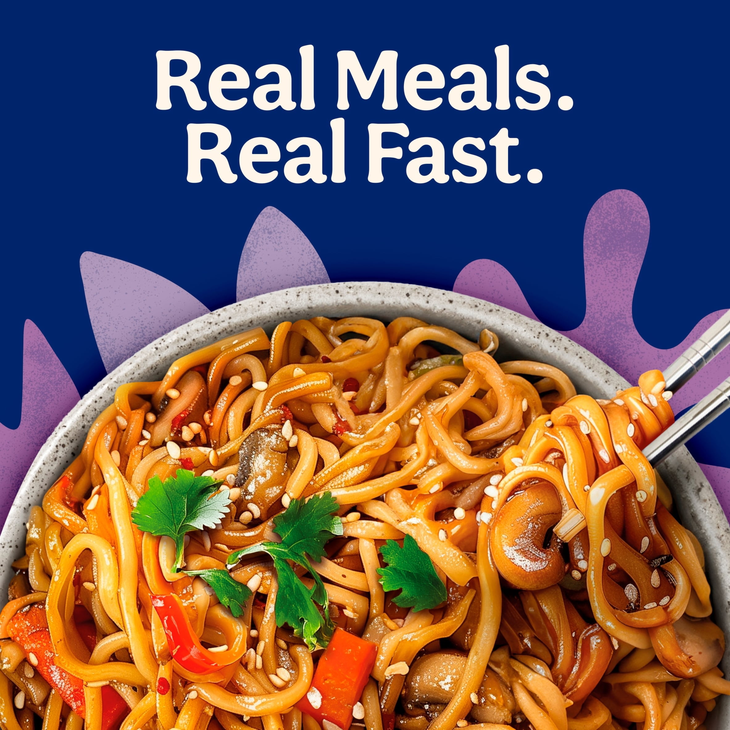 Bens Original Street Food Chow Mein Microwave Instant Noodles Ready Meal 250g, Imported from Britain