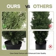thumbnail image 2 of 6FT Artificial Cypress Tree in Black Plastic Pot UV Resistant, Realistic Indoor Outdoor Fake Topiary Plant, Garden or Entryway Decoration, 1pc/set, 2 of 6