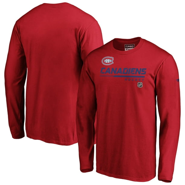 Montreal Branded Authentic Pro Core Collection Prime Long Sleeve - Red - Walmart.com - Walmart.com