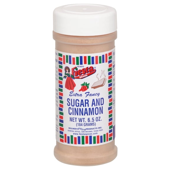 Pack Of 2 Bolner's Fiesta Sugar and Cinnamon, 6.5 oz (Package May Vary)