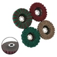 thumbnail image 3 of 4 inch Scouring pad Buffing Wheel Nylon Fiber Flap Polish Grind Disc 100*16mm, 3 of 8