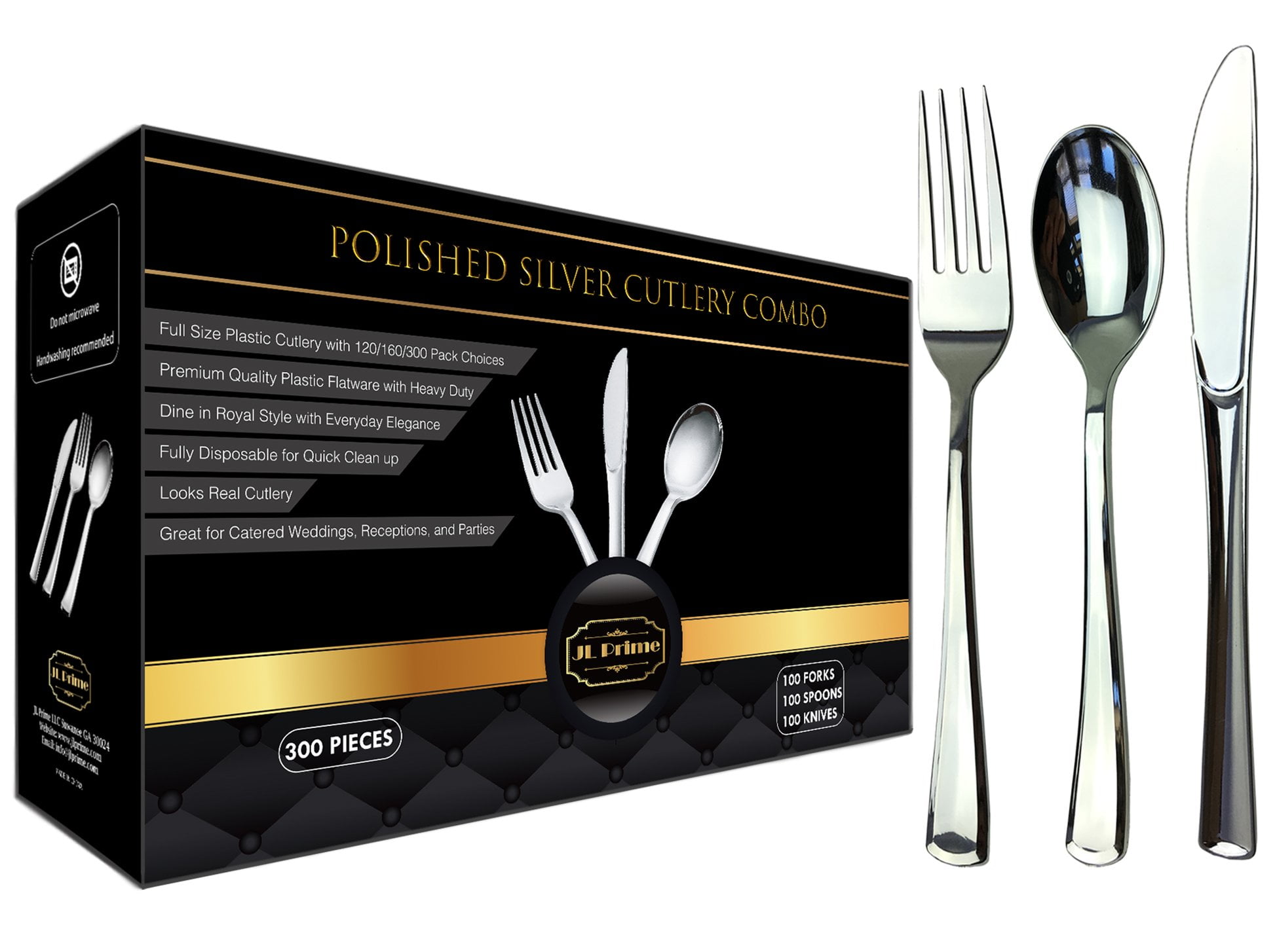 silver plastic silverware