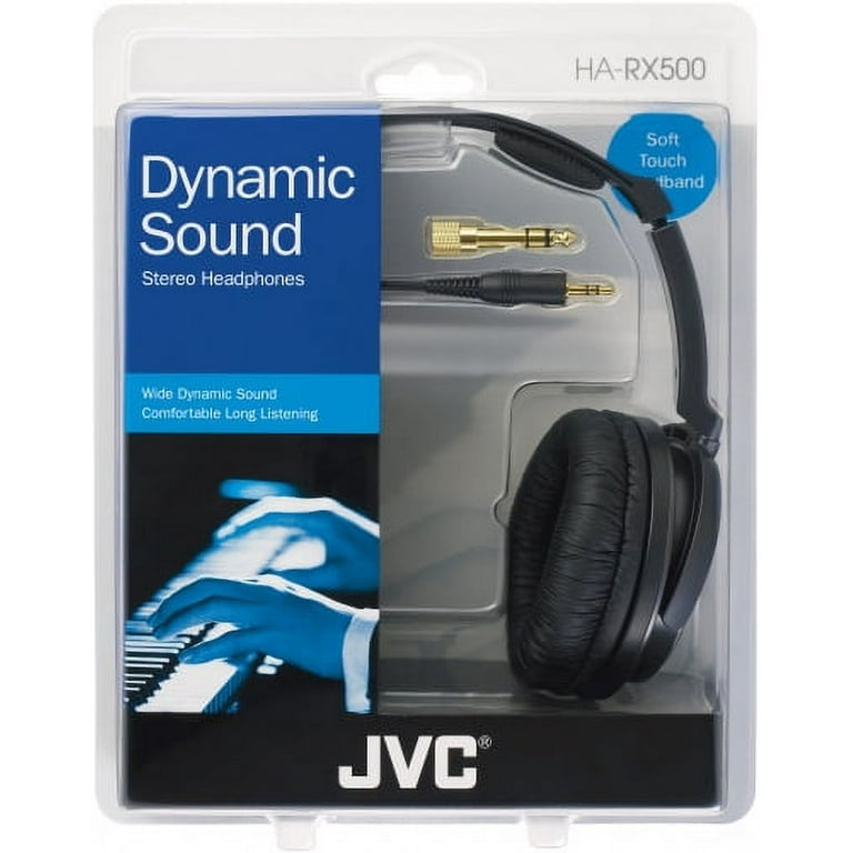 JVC Over-Ear Headphones Silver, HA-RX500 - Walmart.com
