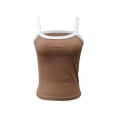 thumbnail image 5 of Bibifish Womens Tank Tops Lace Spaghetti Straps Summer Sleeveless Camisole Ribbed Slim Fit Everyday Layering Tops, 5 of 5