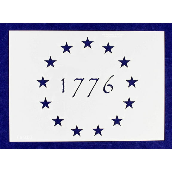 1776 13 Star Stencil-4.875 x 6.88 G-Spec Painting/Crafts/ Templates