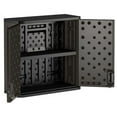 thumbnail image 3 of Suncast Commercial Grade Resin 1-Shelf Wall Storage Cabinet for Garage or Shed, Black, 3 of 6