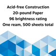 thumbnail image 4 of Paper Staples 562788, multiusos, 11 x 17, 75 g/m², 96 puntos de brillo, 4 of 5