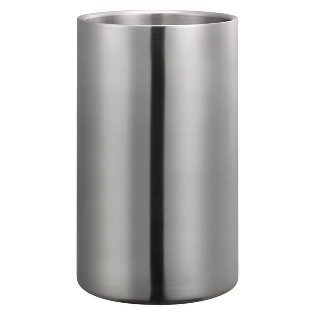 Service Ideas WC1 7 3/4" Double Walled Wine Chiller - Stainless Steel, Polished Finish