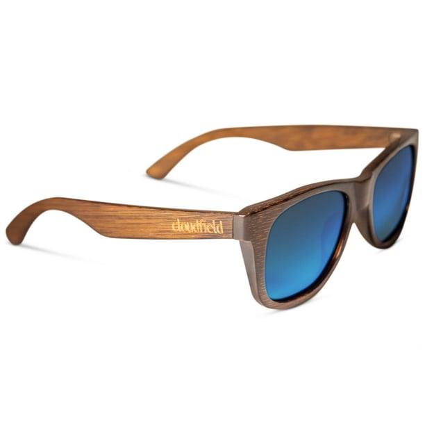 Gafas de Sol Cloudfield con Montura de Madera y Lentes Polarizadas de 9 Capas