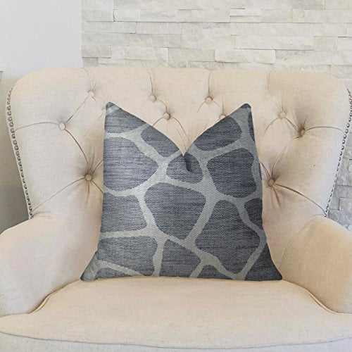Plutus Rocky Way Onyx Handmade Throw Pillow, (Double sided 20" x 20")