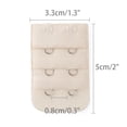 thumbnail image 3 of INSPIRE CHIC Women's 3 Rows 2 Hooks Underwear Bra Extender Brassiere Extension Hooks Strap Adapter Beige 10, 3 of 6