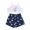 White, variant on IROINNID Toddler Girl's Stylsh Sling Vest Tops With Comfy Shorts Suit
