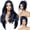 Dark Blue-26 Inch, variant on Ash Brown Ombre 26 Inch Synthetic Lace Front Layered Wig With Bangs For Women