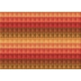 thumbnail image 1 of Ahgly Company Machine Washable Indoor Rectangle Transitional Neon Orange Area Rugs, 5' x 8', 1 of 1