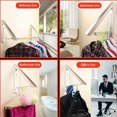 thumbnail image 5 of Wall Mounted Coat Rack Foldable Wall Mounted Drying Rack Retractable Hanger Coat Rack Collapsible Hanger, 5 of 5