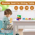 thumbnail image 4 of Asiento Booster Dznils para Mesa de Comedor con Hebilla de Seguridad Fondo Antideslizante Azul, 4 of 10