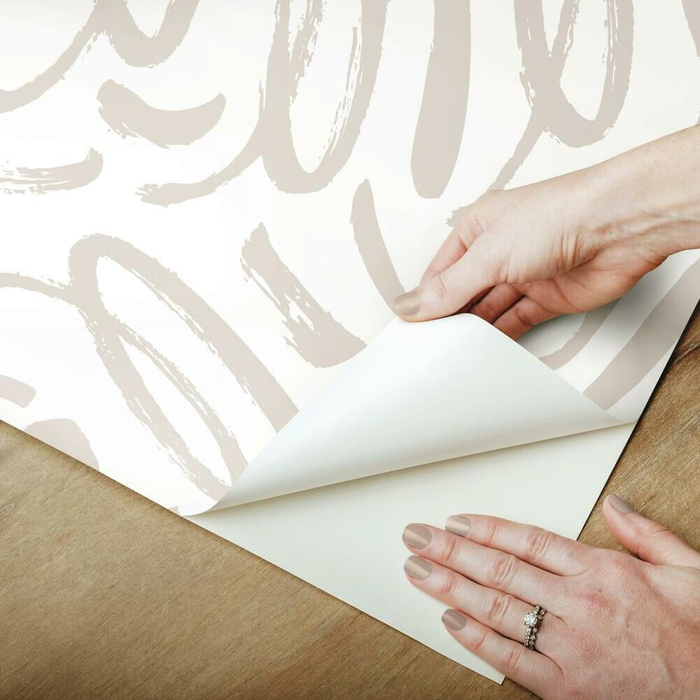 Curly Strokes Peel and Stick Wallpaper