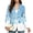 Christmas Blue Snowman, variant on Psesaysky Christmas Santa Claus Bow Dots Work Blazers for Women Plus Size Office Suits, Open Front Long Sleeve Casual Business Jackets with Pockets, One Button Stretch Trendy Holiday Suit Jackets