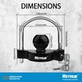Retrue Universal Adjustable Coupler Trailer Hitch Lock, 17/8 to 25/16