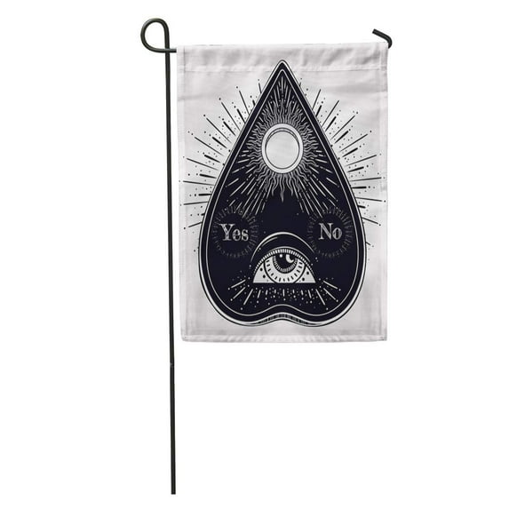 KDAGR Bohemian Ouija That Consists of Eye Providence Magic Esoteric Philosophies Garden Flag Decorative Flag House Banner 28x40 inch