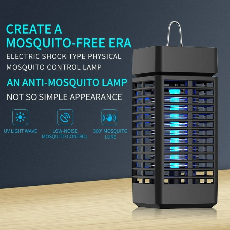 U.S. Solid 20W Electric Bug Zapper Mosquito Killer for indoor and outdoor,  Flying Pests Trap, 4000V High Voltage Electric Grid, Black - U.S. Solid