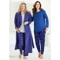 thumbnail image 6 of Dreams & Co. Plus Size Long Flannel Robe, 6 of 6