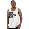 thumbnail image 3 of Best Grandpa Ever Grandfather Poppop Mens Big & Tall Graphic Tank Top Brisco Brands 3X, 3 of 5