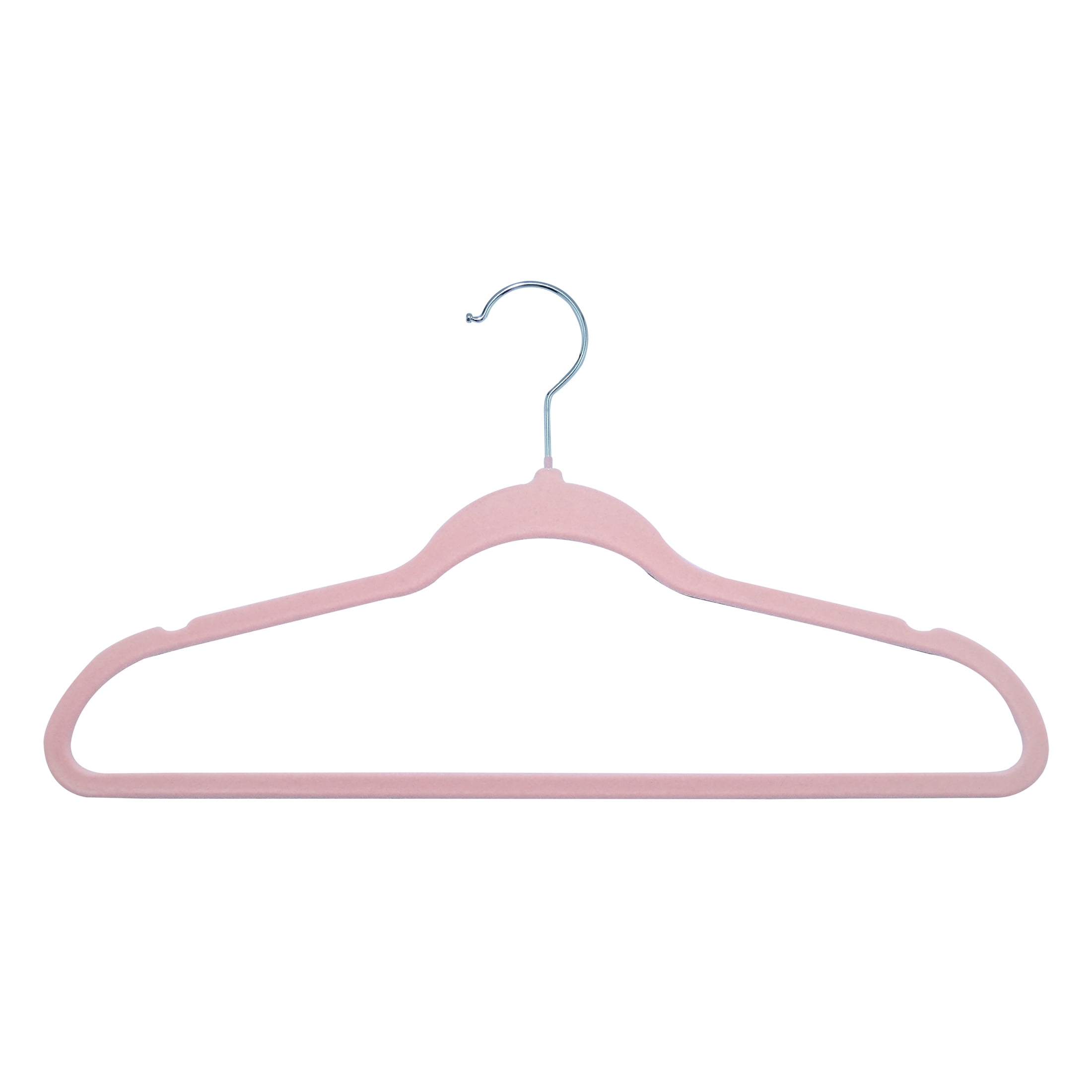 ClosetSelect Velvet Hangers for Any Clothing Type, Pink 50 Count