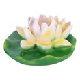 thumbnail image 3 of Decoración de Flores de Resina Flotante BuyweekMX Adorno de Agua de Estanque de Peces Morado Blanco, 3 of 5