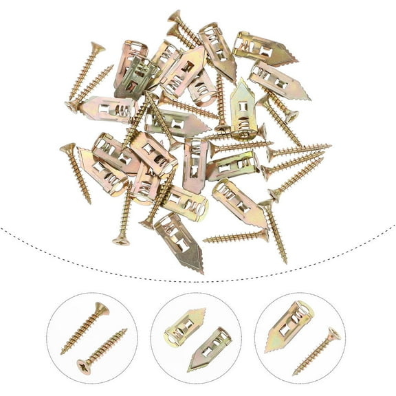 FUEENIRVA Tapping Screws Plasterboard Plug Fixing Screws Metal 10Pcs Home Improvement