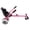 Pink + Steel#04, variant on Hoverboard Seat Attachment Go-Kart, Fits 6.5 8 10 Hoverboards, Sturdy Adjustable Off-Road Frame, Pink Steel for Family Fun