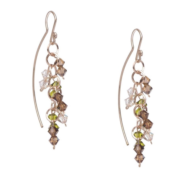 Aretes Violador con Genuine Czech Crystal By Preciosa Aleación con Oro 18k Jands Joyeria y Moda JA-058-V 01 CAM