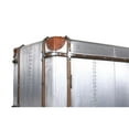 thumbnail image 5 of Pemberly Row Tall Cabinet in Silver Aluminum Cladding and Leather Accents, 5 of 6