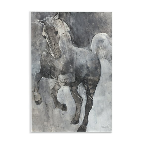 Stupell Industries Wind Dancer Stallion Animals & Insects Painting Unframed Art Print Wall Art, 10 x 15