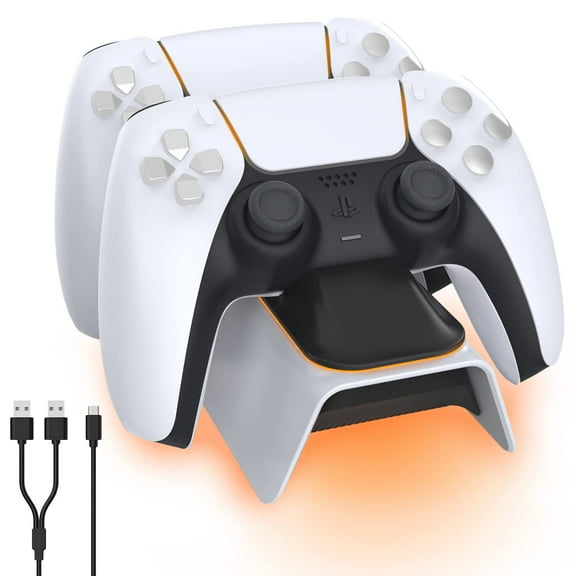 NexiGo PS5 Controller Charger, High Speed, Fast Charging Dock with LED Indicator, Compatible for Playstation 5 Controller